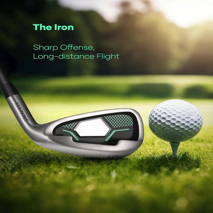 Golf Club Set 9 Piece Complete Golf Set for Right Handed with Stand Bag and 3 Bonus Head Covers