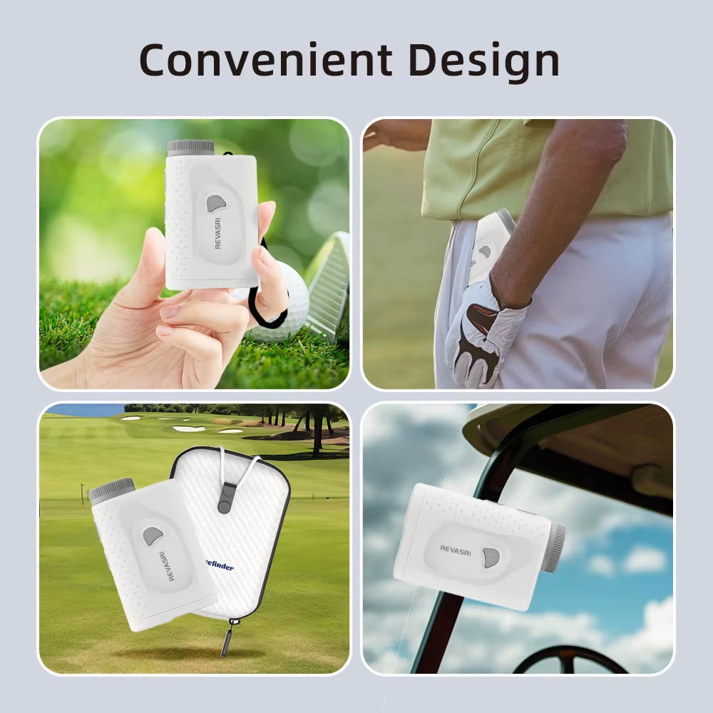 New Golf Rangefinder with Slope Switch 1000Yards Range Finder Golfing 6X Magnification Flag Pole Locking Vibration Magnet Stripe