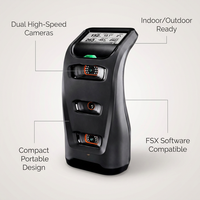 Golf Launch Monitor Pro with High Speed Cameras Indoor Outdoor Simulator FSX Software — Feature Infographic