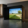 Simbox Golf Simulator Enclosure - 7 Sizes, Pro + Impact Screen and Frame INCLUDES FREE SIDE BARRIERS