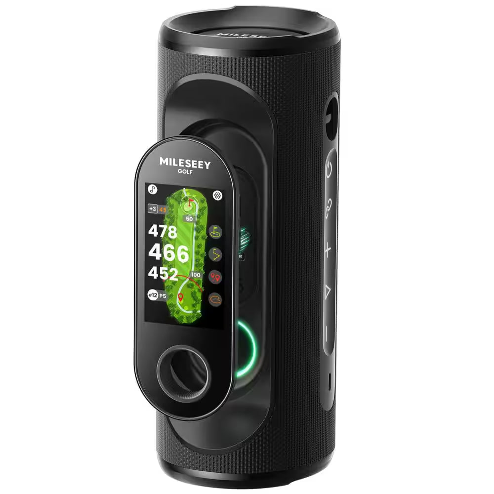 Genesonic Pro 2-In-1 Magnetic Golf Speaker, Detachable GPS Rangefinder, 3-In Touchscreen, 43K+ Courses, No Subscription