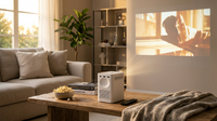 Portable LED Projector Portable Projector Smart TV WIFI Home Projector LED Projector — Lifestyle