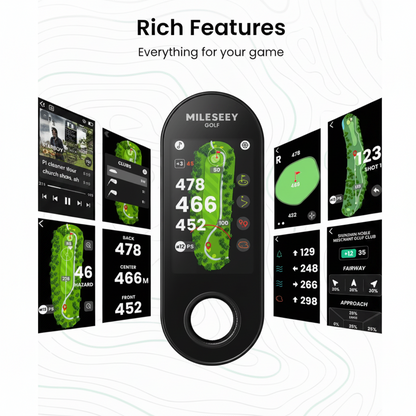 Genesonic Pro 2-In-1 Magnetic Golf Speaker, Detachable GPS Rangefinder, 3-In Touchscreen, 43K+ Courses, No Subscription